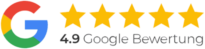 4,9 Google Bewertung